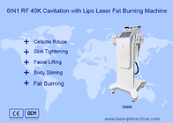 dispositivo do laser do Rf Lipo do vácuo do ultrassom da perda de peso da máquina 40k da cavitação 6in1