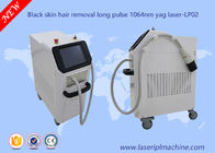 Pulso longo indolor do laser 1064nm do Nd Yag da máquina preta da remoção do cabelo do laser do diodo da pele