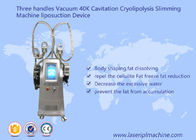 Punhos do dispositivo três de Liposuctio da máquina do emagrecimento de Cryolipolysis da cavitação do vácuo 40k