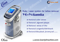 Máquina colorida da remoção da tatuagem do laser da tela de toque com programa de interface multilíngue