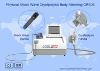 Máquina do emagrecimento do corpo da cavitação de Cryolipolysis da onda de choque de 2 punhos