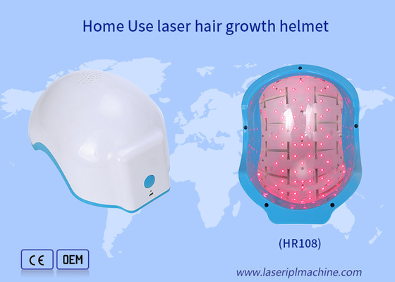 Comprimento de onda Center do laser do capacete 650nm do crescimento da máquina/cabelo do crescimento do cabelo da beleza