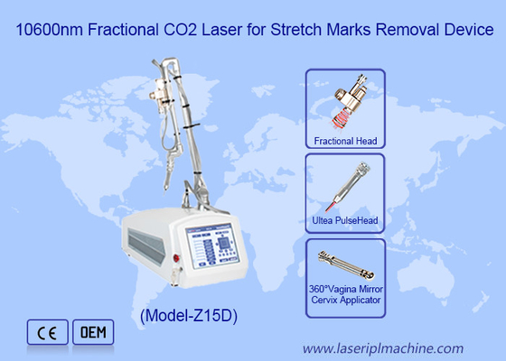 3 em 1 tubo de RF dispositivo laser de CO2 fracionário para remoção de cicatrizes de acne máquina de cuidados da pele