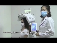 Máquina de crescimento de cabelo de diodo de 660nm Máquina de terapia a laser HR208 Garantia de 1 ano