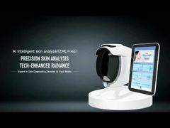 Ver Demonstração da Máquina Analisadora de Pele com Scanner Facial Espectral de 8 Megapixels e 36 Milhões de Pixels Inteligentes