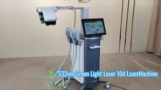 Máquina abdominal do Ems da redução gorda do laser da luz vermelha do laser da luz verde de 532 nanômetro 10d