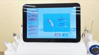 9 em 1 máquina de limpeza profunda facial de dermoabrasão de diamante de alta frequência