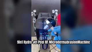 Máquina de microdermoabrasão RF de rejuvenescimento da pele com bolha de oxigênio de bolha de CO2 9 em 1