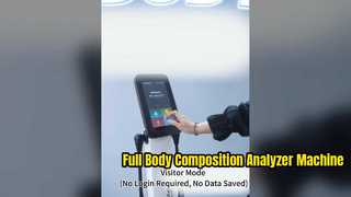 Máquina de análise de composição corporal de medição da escala de gordura por eléctrodo de 8 pontos de contacto