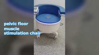 Ecrã LCD de toque Melhoria da fraqueza pélvica Hi EMT EMS Pelvic Floor Muscle Trainer Chair