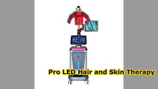 Terapia profissional de luz vermelha LED para crescimento da pele e do cabelo