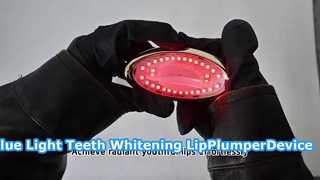 Mini terapia de fótons LED luz azul vermelha branqueamento de dentes anti rugas labiais dispositivo plumper labial