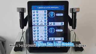 2 em 1 Rejuvenescimento da pele Lifting facial Anti-rugas Microneedling Máquina de RF