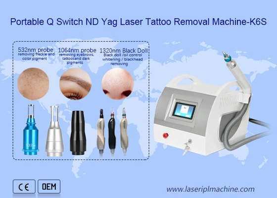 Q Switch Nd Yag Equipamento de remoção de tatuagens a laser 1320nm Pigment Speckle Removal
