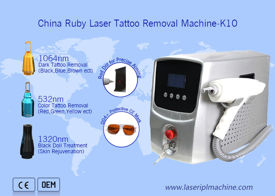 a máquina Q portátil da remoção da tatuagem do laser de 220v 532nm comutou Yag