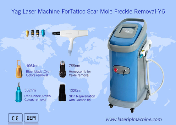 O equipamento profissional Q da remoção da tatuagem 6hz comutou a máquina da beleza do laser Ipl de Yag