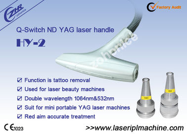 Nd Yag Laser Handle Hy 2 para remoção de Tattll com comprimento de onda duplo