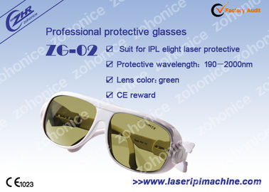 Óculos de segurança de laser Yag amarelo personalizados de 190nm IPL elight laser protector