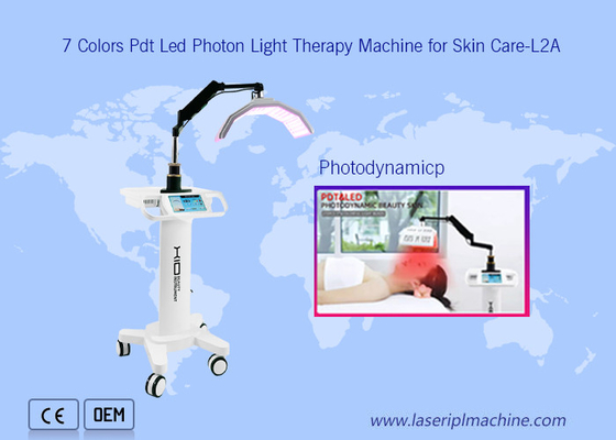 7 Colors Pdt Led Foton Therapy Facial Lifting Beauty Machine para cuidados com a pele.