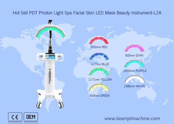 Venda Quente Rejuvenescimento da Pele 7 Cores Pdt Led Light Therapy Machine Para Clínica