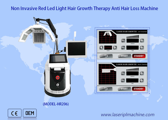 Máquina de crescimento de cabelo a diodo a laser de 650 Nm Analisador de terapia capilar de baixo nível