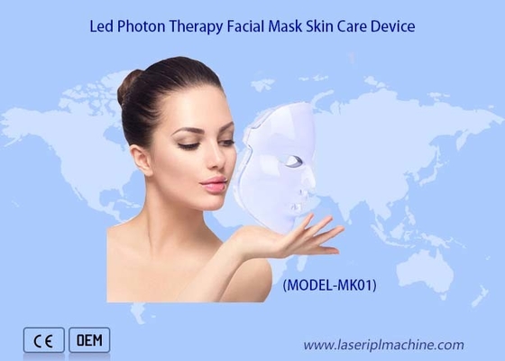 7 cores LED Light Therapy Máscara de beleza para remoção de rugas Cuidados da pele