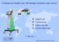 emagrecimento gordo não invasor da perda 635nm 532nm da terapia da máquina do laser da esmeralda 10d