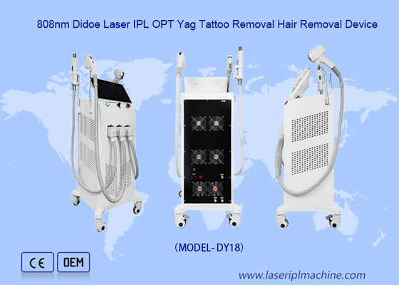 3in1 Ipl 808nm Diodo Máquina de Laser Nd Yag dispositivo de remoção de tatuagem