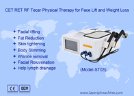 Tecar RET CET Máquina RF para Fisioterapia Face Lift Perda de Peso Rejuvenescimento da Pele