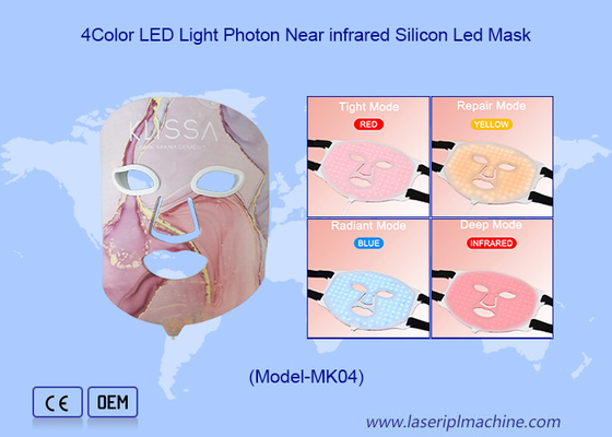 Máscara facial com LED de remoção de rugas com temperatura de 38-42C
