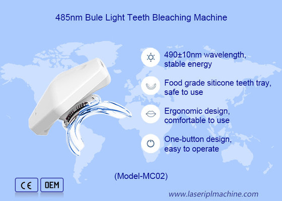 Dispositivo de beleza para casa com função de clareamento de dentes negros e luz azul fria 465nm-485nm