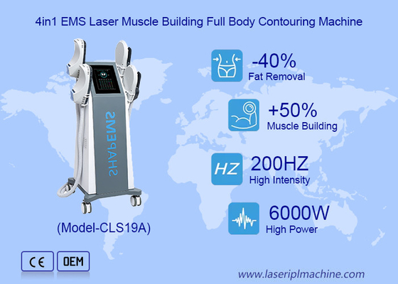 Construção muscular Máquina de alta intensidade Funções eletromagnéticas pulsadas