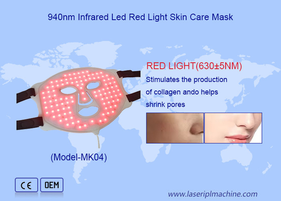 Casa Luz LED Vermelha Beleza Máscara Facial Aumentar o Metabolismo com Luz Infrarroja
