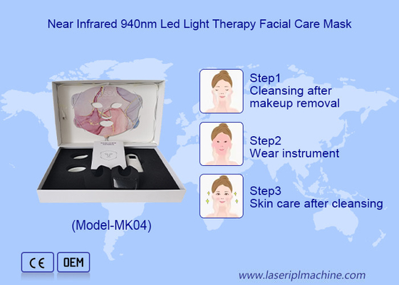 4 Nível LED Intensidade luz infravermelha máscara facial aparelho de beleza em casa