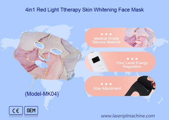 630nm/880nm/590nm/470nm Led Face Mask Light Therapy para modo de luz vermelha/amarelo/azul/infrarroja