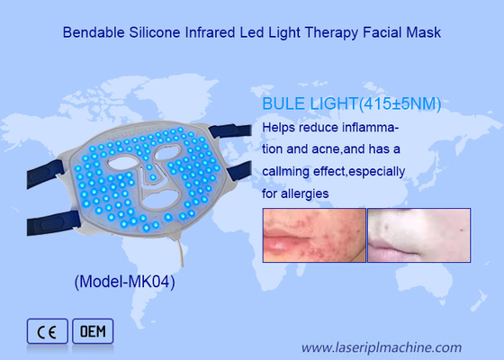 Eliminação de poros Uso doméstico Wireless LED Beauty Face Mask com 108pcs LED