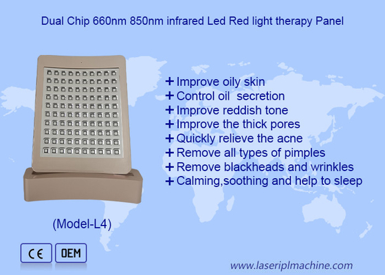 Painel de luz terapêutica de LED PDT com LED vermelho feito de material retardador de chama PC