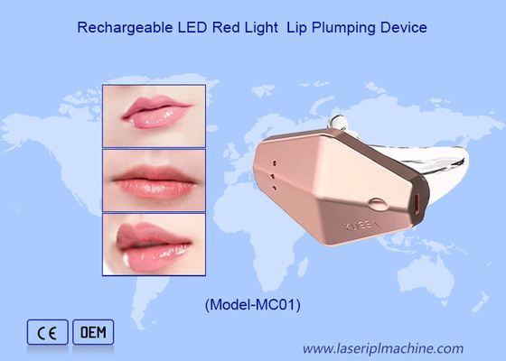Dispositivo de limpeza de lábios de silicone elétrico para uso doméstico com luz LED para melhorar os lábios rachados