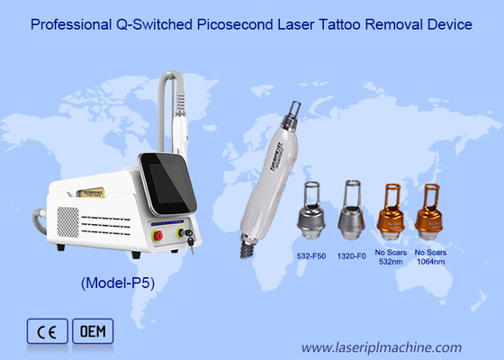 Máquina de laser Nd Yag de picossegundo para remoção de sardas