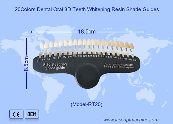 Dentes Limpeza Dentes Branqueamento Dentes 3D Branqueamento Guia de Sombra Dispositivo