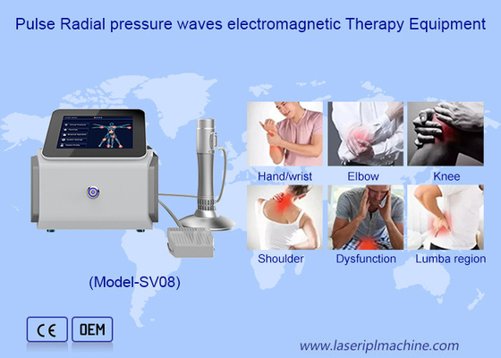 Máquina de Terapia de Ondas de Choque Eletromagnética Tratamento ED Dispositivo de Dor Física