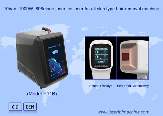 Máquina de laser de diodo de 808nm 790nm 1060nm 940nm para clareamento e depilação da pele