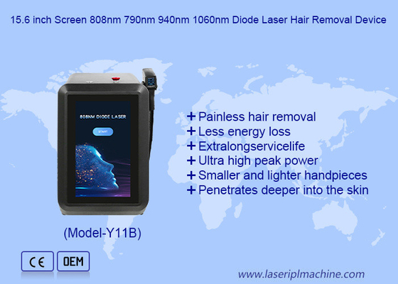 Laser a frio de 4 comprimentos de onda 1-10HZ Laser de diodo de remoção de cabelo corporal completo Máquina de beleza