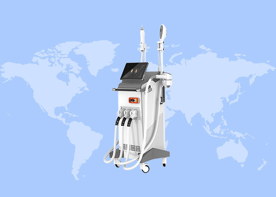 Máquina de laser IPL vertical multifuncional 808nm ND YAG para remoção de pêlos e cuidados com a pele