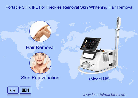 Máquina de remoção de pelos faciais do corpo portátil e rejuvenescimento da pele IPL Laser