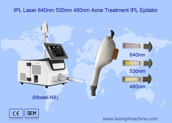 Dispositivo de rejuvenescimento da pele de remoção de pelos a laser IPL de cristal eficaz e indolor