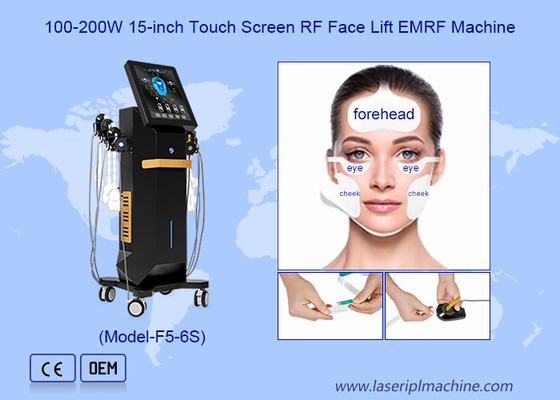 Massageador facial vertical 6 alças RET FACE EMS Máquina de estimulação muscular