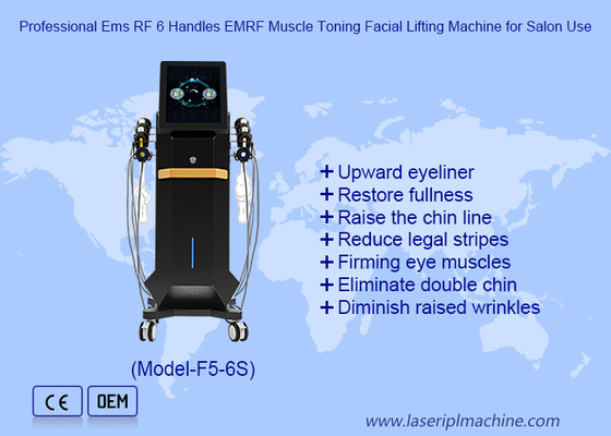 6 IN 1 Estimulação Eletromagnética EMS RF Facial Sculpting EMRF Machine