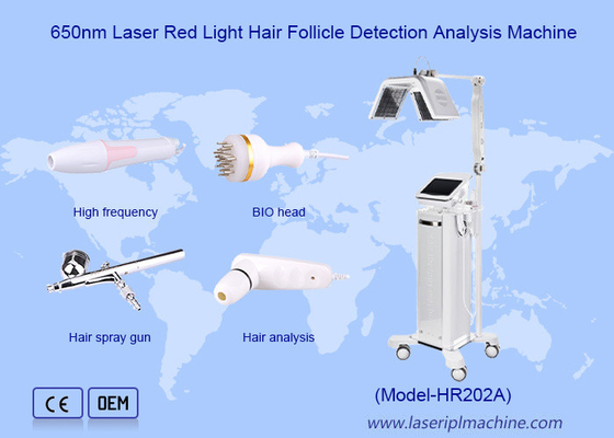 8 de bio da energia polegadas máquina do crescimento do cabelo do laser do pulso ultra