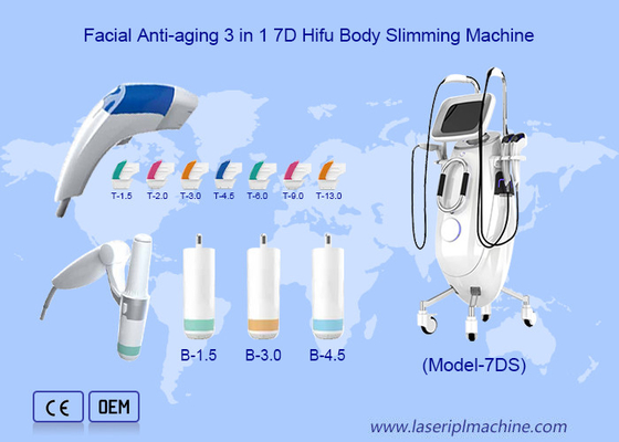 Profissional 7D Hifu Olhos de remoção de rugas Formação do corpo Face lifting Máquina MMFU